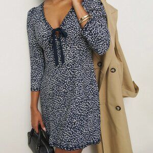 Reformation Posey Print Long Sleeve Dress